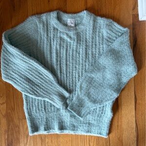 Abercrombie Kids Soft Knit Sweater in Light Seafoam Green